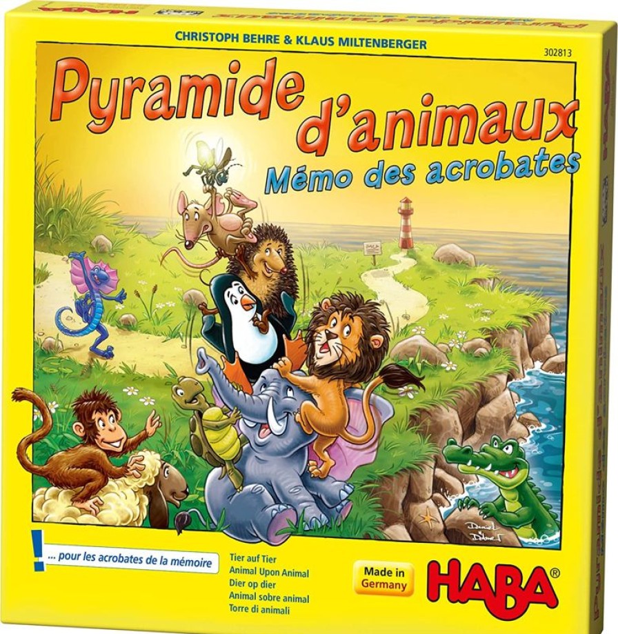 Haba Piramide De Animales - Memo De Los Acrobatas - Haba | Juegos De Mesa