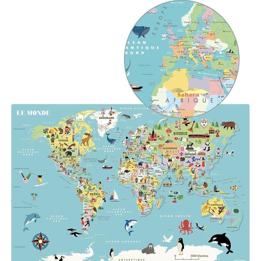 Vilac Mapa Del Mundo Magnetico Ingela P. Arrhenius - Vilac | Aprender Divirtiendose