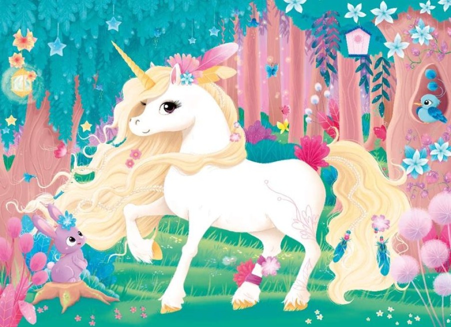 Nathan Rompecabezas De Unicornio Jolie 45 Piezas - Nathan | Puzzles De 20 A 48 Piezas