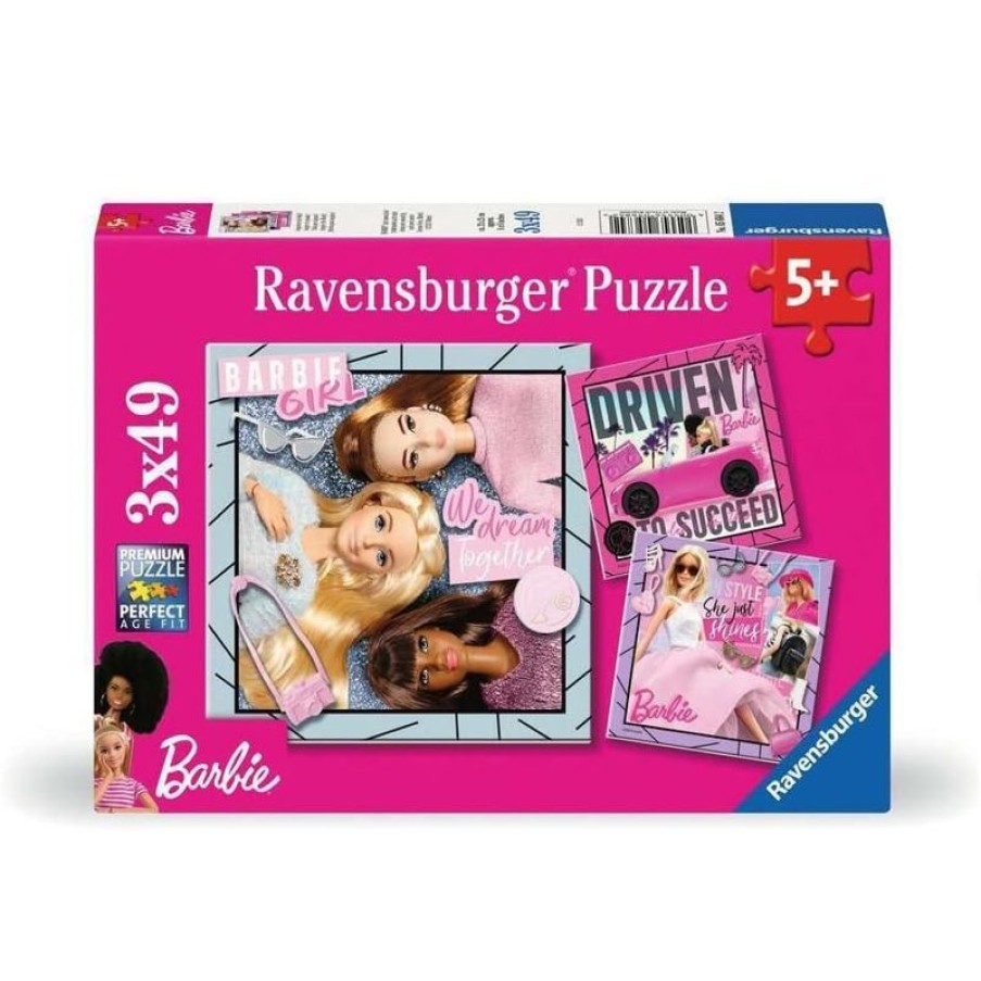 Ravensburger Puzzle Barbie 3X49 Pcs - Ravensburger | Puzzles De 20 A 48 Piezas