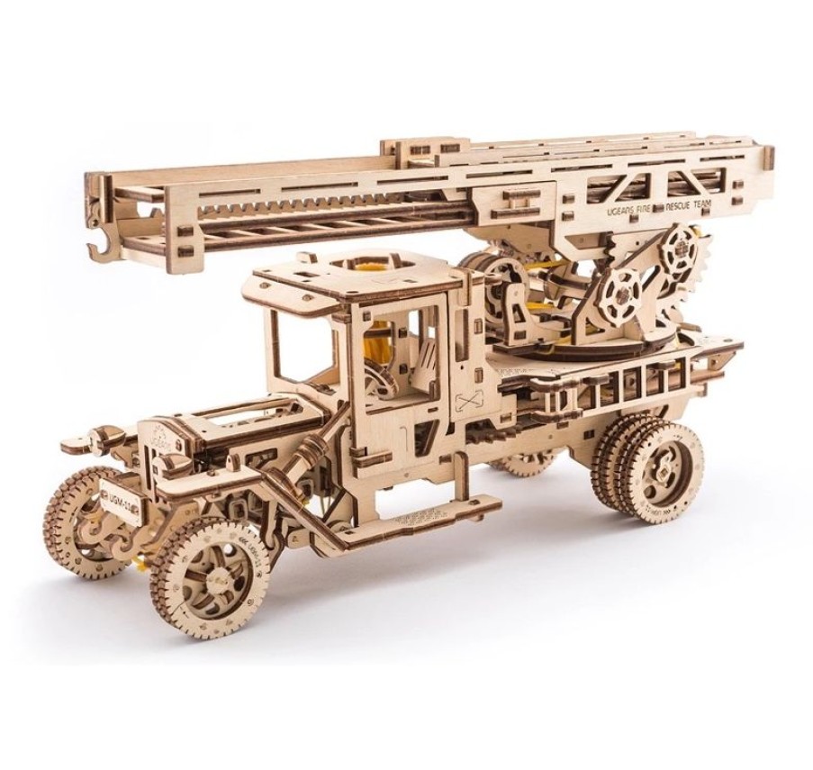 Ugears Camion De Bomberos Modelo Mecanico - Ugears | Descubrimiento De La Ciencia