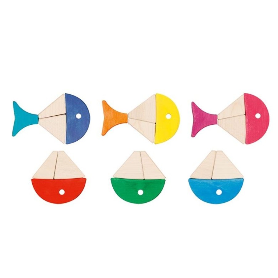 Goki Bloques De Construccion Peces De Colores - Goki | Juegos Montessori