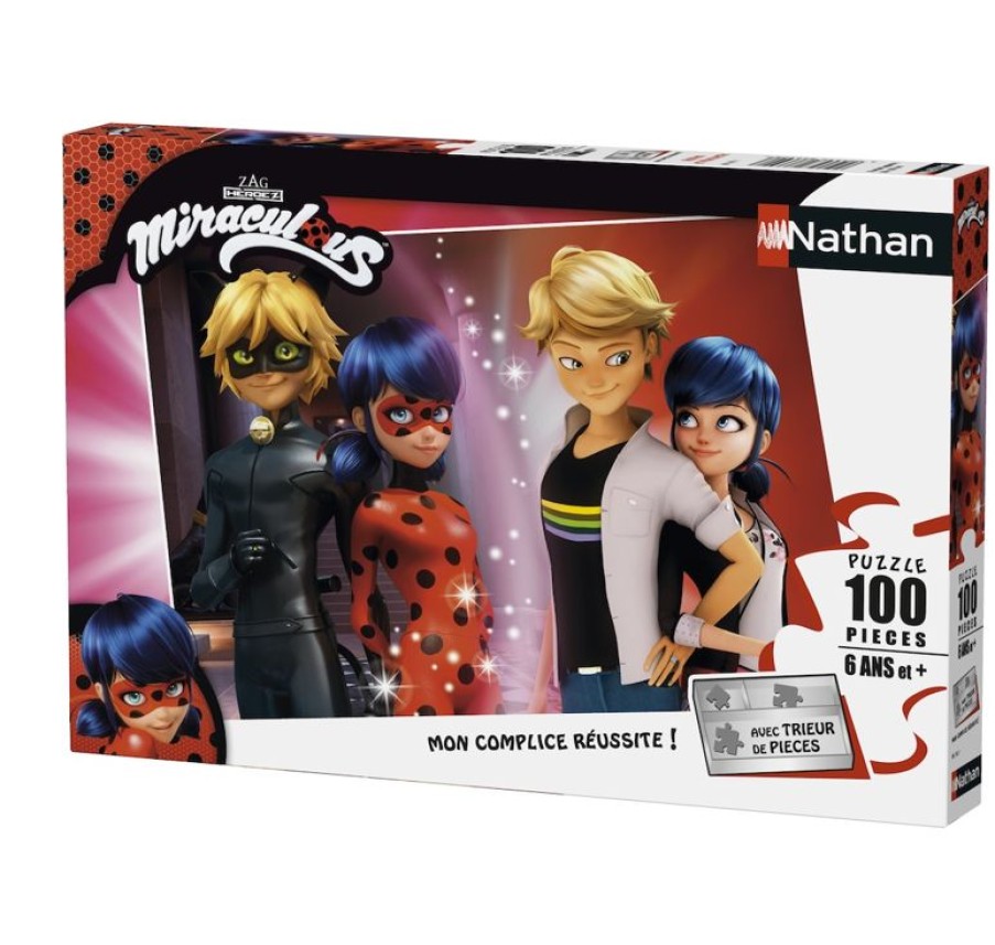 Nathan Rompecabezas Adrien Y Marinette 100 Piezas - Nathan | Puzzles De 100 A 200 Piezas