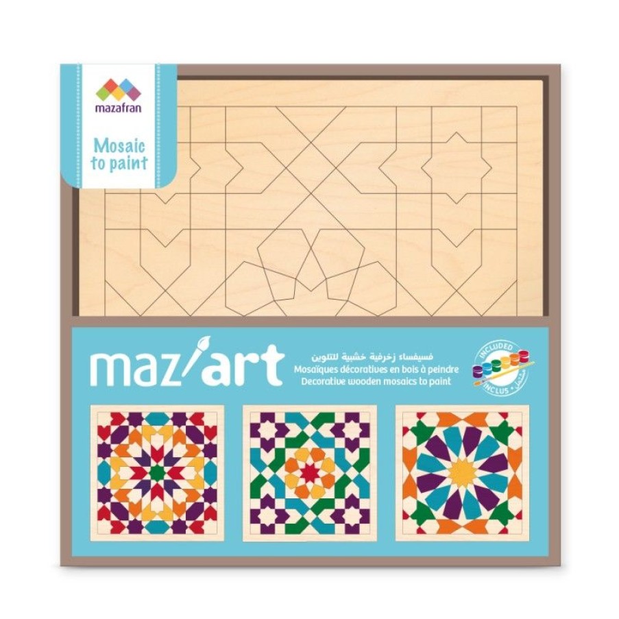 Mazafran Juego De 3 Mosaicos Para Pintar - Mazafran | Actividades Creativas De Ocio