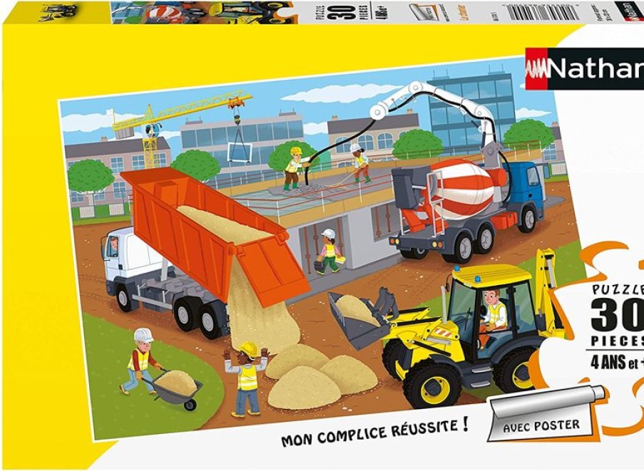 Nathan Puzzle La Obra De Construccion 30 Piezas - Nathan | Puzzles De 20 A 48 Piezas