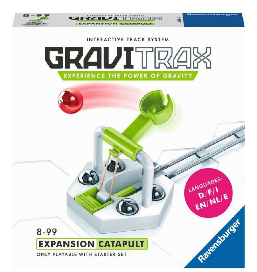 Ravensburger Gravitrax - Catapulta Blanco Gris Ravensburger | Circuitos Y Toboganes De Bolas