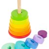 Small foot company Juego Torre Apilable Y Encajable Arcoiris - Small Foot Company | Bloques Y Juguetes Apilables