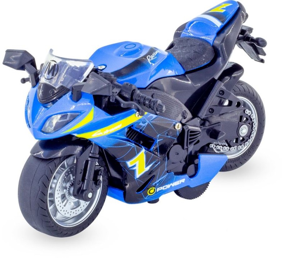 Ulysse Motocicleta En Miniatura De Friccion Azul Ulysse | Ciclistas En Miniatura