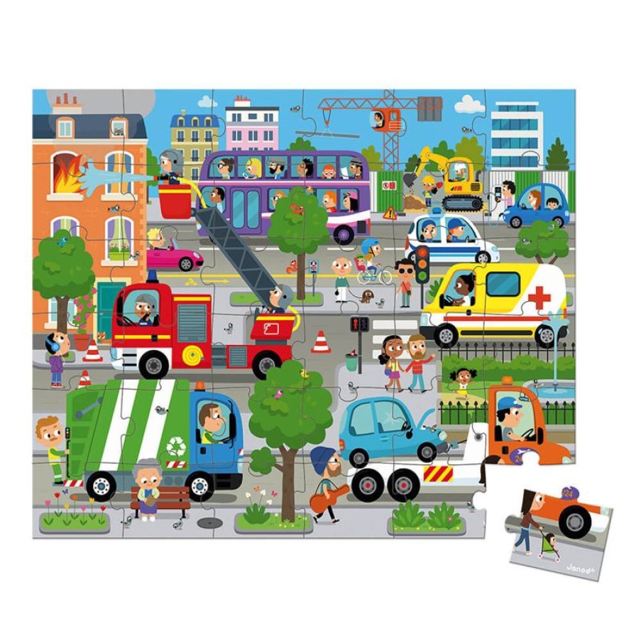 Janod Puzzle De 36 Piezas City - Janod | Puzzles De 20 A 48 Piezas