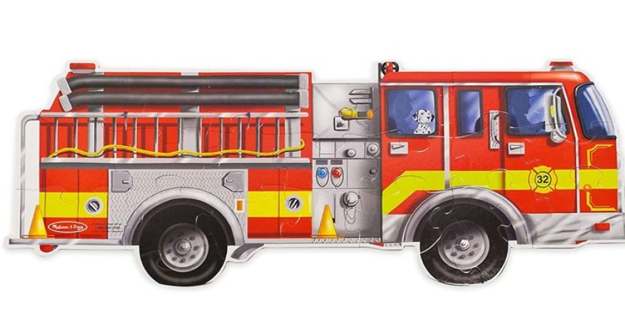 Melissa & Doug Puzzle Del Camion De Bomberos Gigante - Melissa & Doug | Puzzles De 20 A 48 Piezas