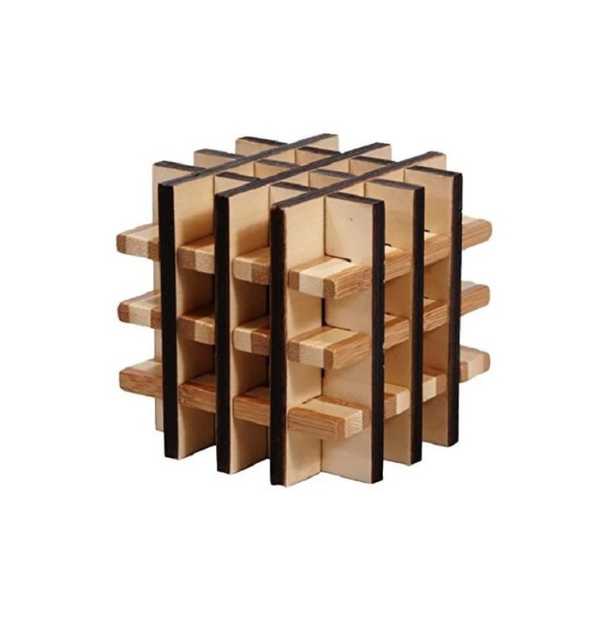 Fridolin Puzzle De Bambu Cuadrado Multiple - Fridolin | Puzzles Y Rompecabezas