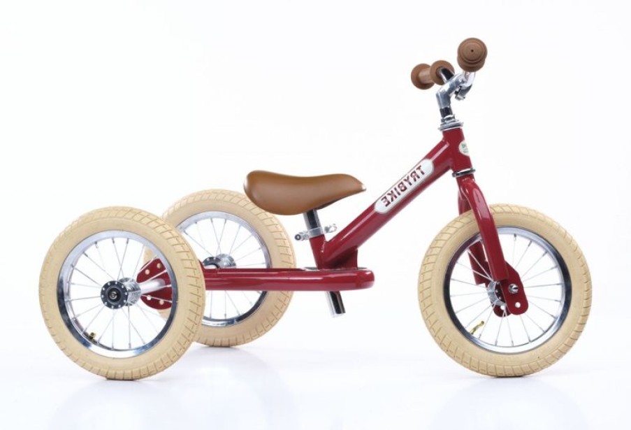 Trybike Trybike Draisienne 2 En 1 Rojo - Trybike | Draisiennes Y Bicicletas De Madera