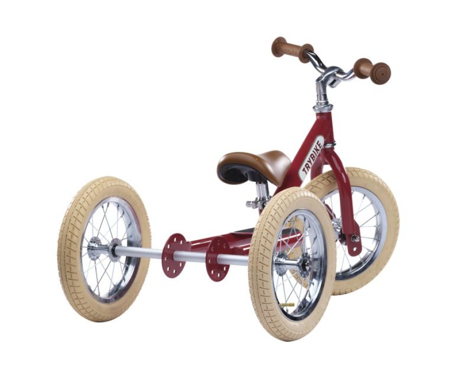 Trybike Trybike Draisienne 2 En 1 Rojo - Trybike | Draisiennes Y Bicicletas De Madera