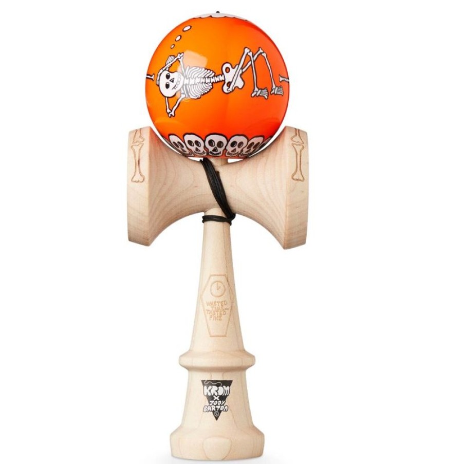 KROM Kendama Krom Kendama Jody Bartons Skeletons Orange - Krom Kendama | Diabolos Y Malabares