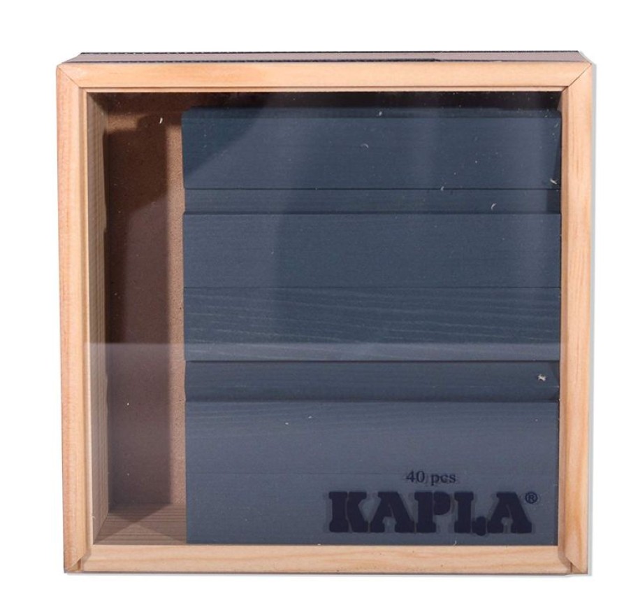 Kapla Cuadrado 40 Azul Oscuro - Kapla | Tablas De Madera