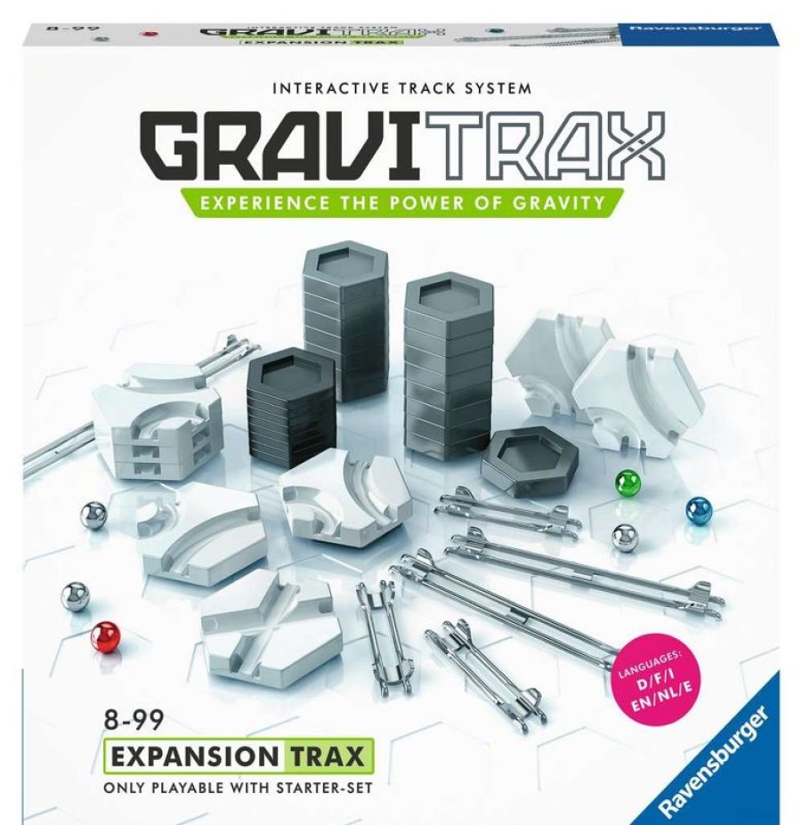 Ravensburger Gravitrax - Trax Expansion Blanco Gris Ravensburger | Circuitos Y Toboganes De Bolas