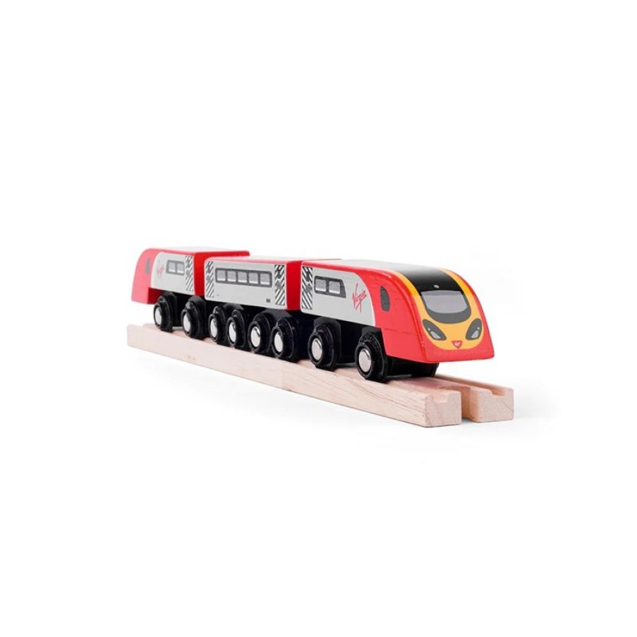 Bigjigs Toys Tren Virgin Pendolino - Bigjigs Toys | Locomotoras, Vagones Y Trenes Brio