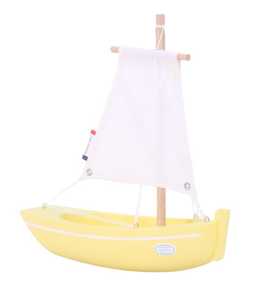 Maison Tirot Barco Le Misainier Amarillo 22Cm - Maison Tirot | Barcos, Juguetes Para El Agua Y La Playa