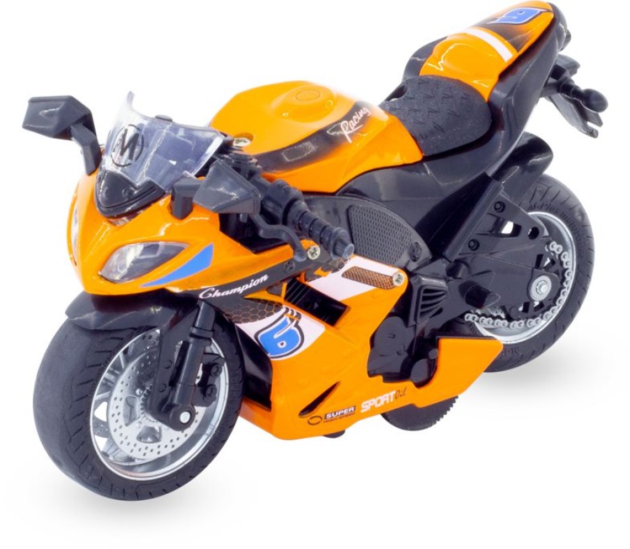 Ulysse Motocicleta En Miniatura De Friccion Naranja Ulysse | Ciclistas En Miniatura