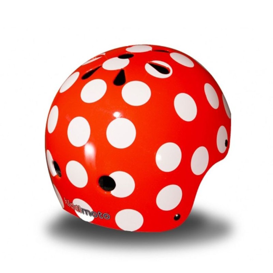 Kiddimoto Casque Red Dotty Medium - Kiddimoto | Cascos Y Guantes