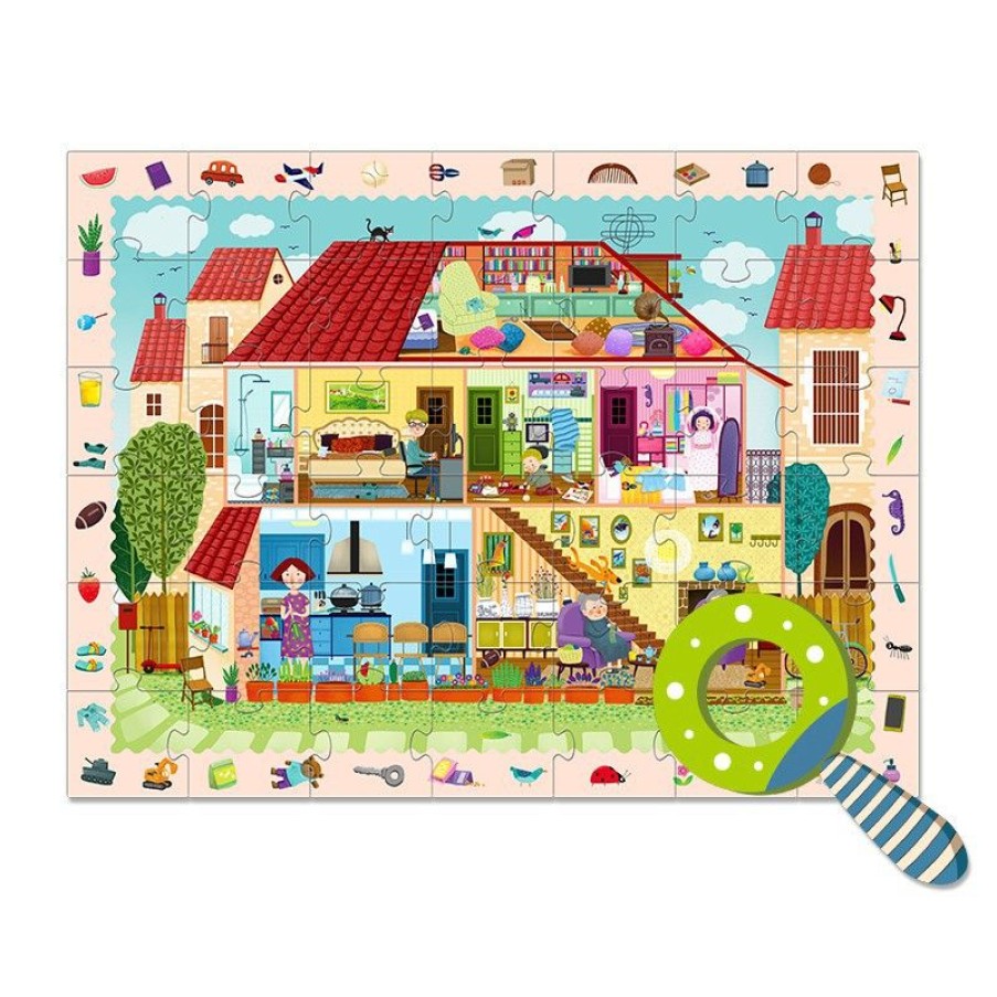 Mideer Rompecabezas Del Detective De La Casa - Mideer | Puzzles De 20 A 48 Piezas