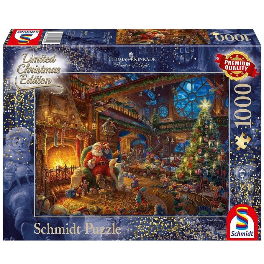 Schmidt Spiele Puzzle Papa Noel Y Sus Duendes 1000 Pzs - Schmidt Spiele | Puzzles De 250 Piezas Y Mas