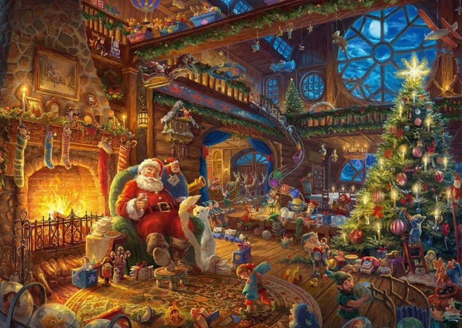 Schmidt Spiele Puzzle Papa Noel Y Sus Duendes 1000 Pzs - Schmidt Spiele | Puzzles De 250 Piezas Y Mas