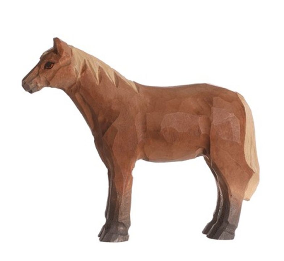 Wudimals Figura Caballo Marron En Madera - Wudimals | Caballos