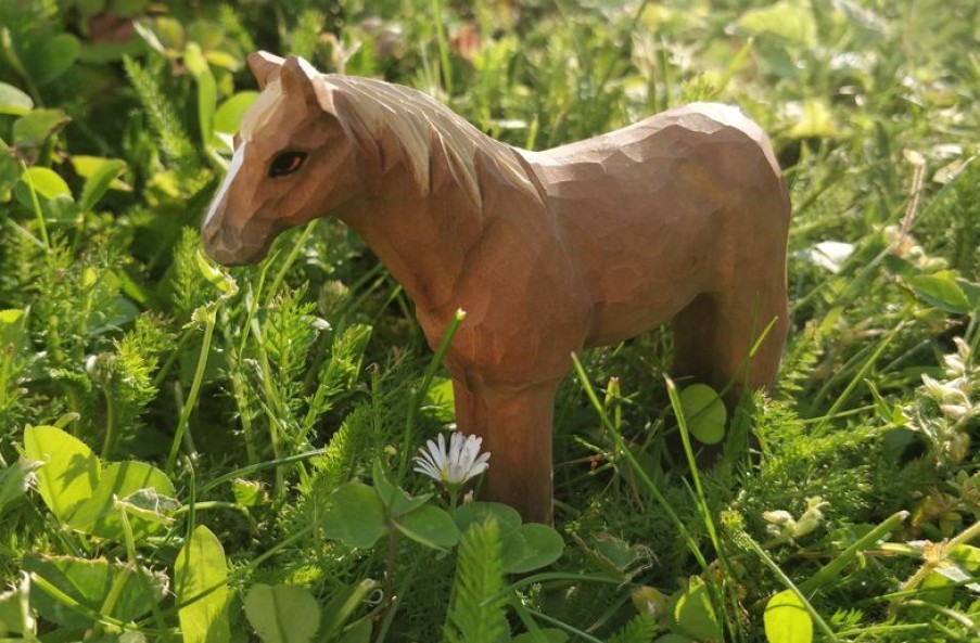 Wudimals Figura Caballo Marron En Madera - Wudimals | Caballos