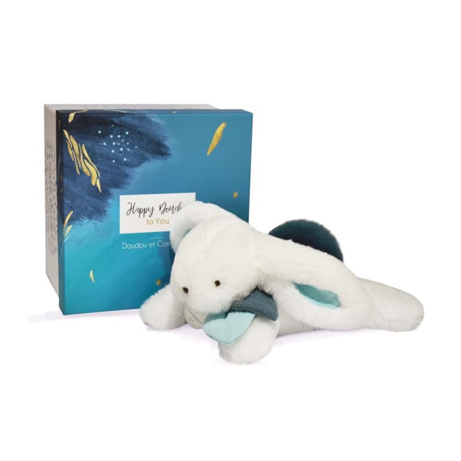 Doudou et Compagnie Happy Pop Lapin Pompon Paon - Doudou Et Compagnie | Doudous