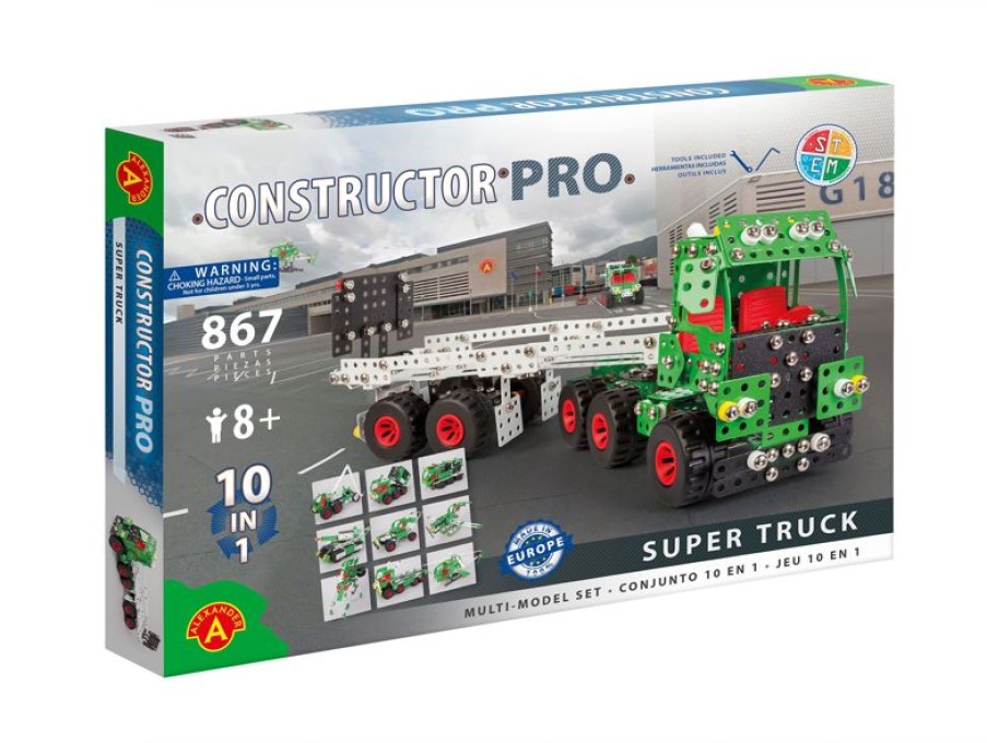 Alexander Toys Constructor Pro - Camion Super Truck 10 Y 1 - Alexander Toys | Constructor