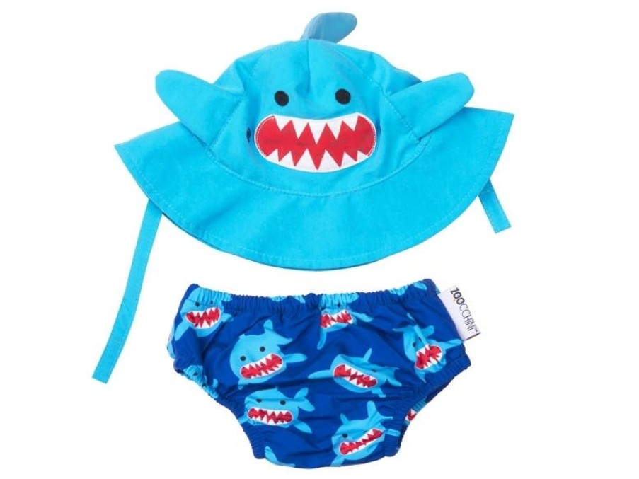 Zoocchini Maillot Y Gorra Shark (6-12M) - Zoocchini | Barcos, Juguetes Para El Agua Y La Playa