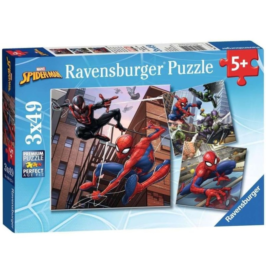 Ravensburger Puzzle Spiderman 3X49 Pcs - Ravensburger | Puzzles De 20 A 48 Piezas