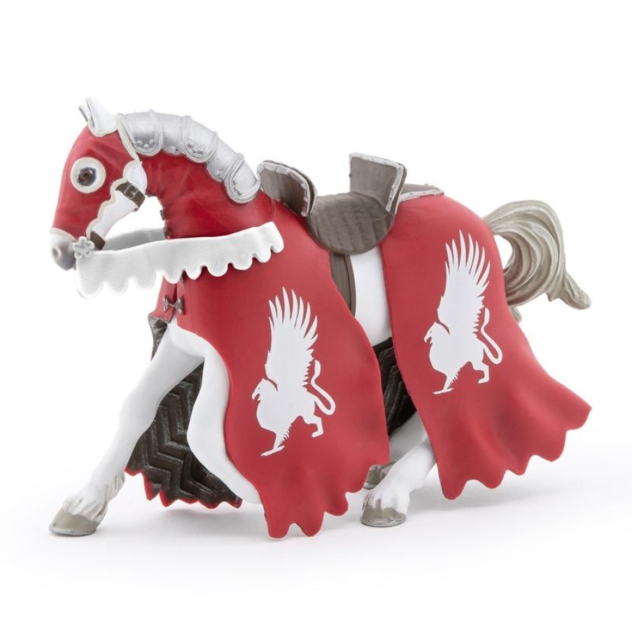 Papo Figura De Caballo Del Caballero Grifo Rojo - Papo | Caballeros