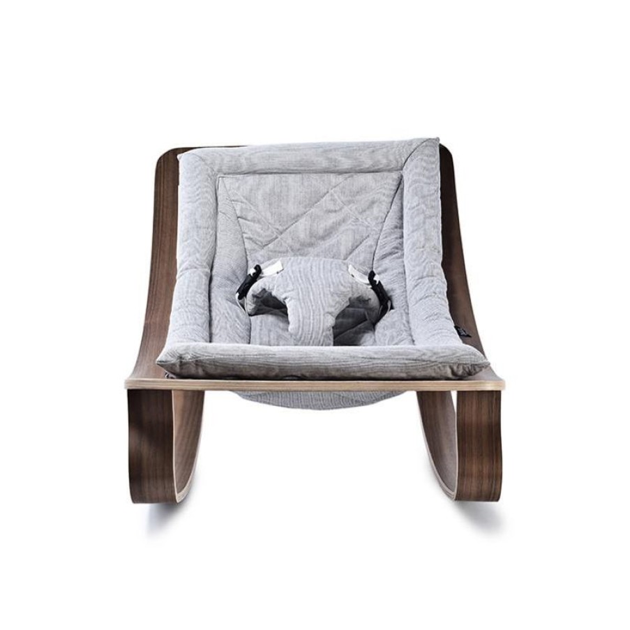 Charlie Crane Silla De Bebe Levo En Nogal - Gris - Charlie Crane | Mobiliario De Guarderia