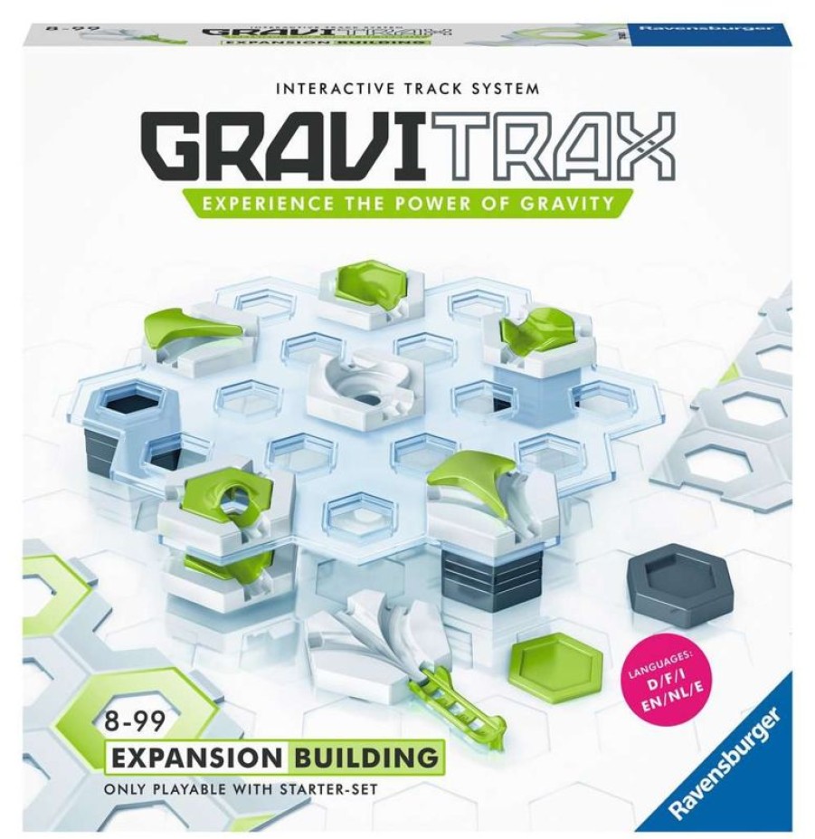 Ravensburger Gravitrax - Building Expansion Blanco Gris Ravensburger | Circuitos Y Toboganes De Bolas