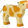 Holztiger Figura De Becerro De Pie - Holztiger | Animales De Granja