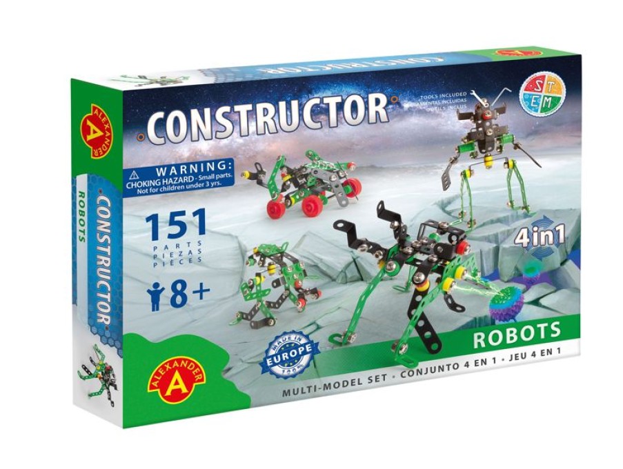 Alexander Toys Constructor Robots 4 En 1 - Alexander Toys | Constructor