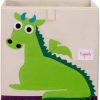 3 Sprouts Cubo De Almacenamiento Dragon - 3 Sprouts | Cajas De Juguetes Y Muebles De Almacenamiento