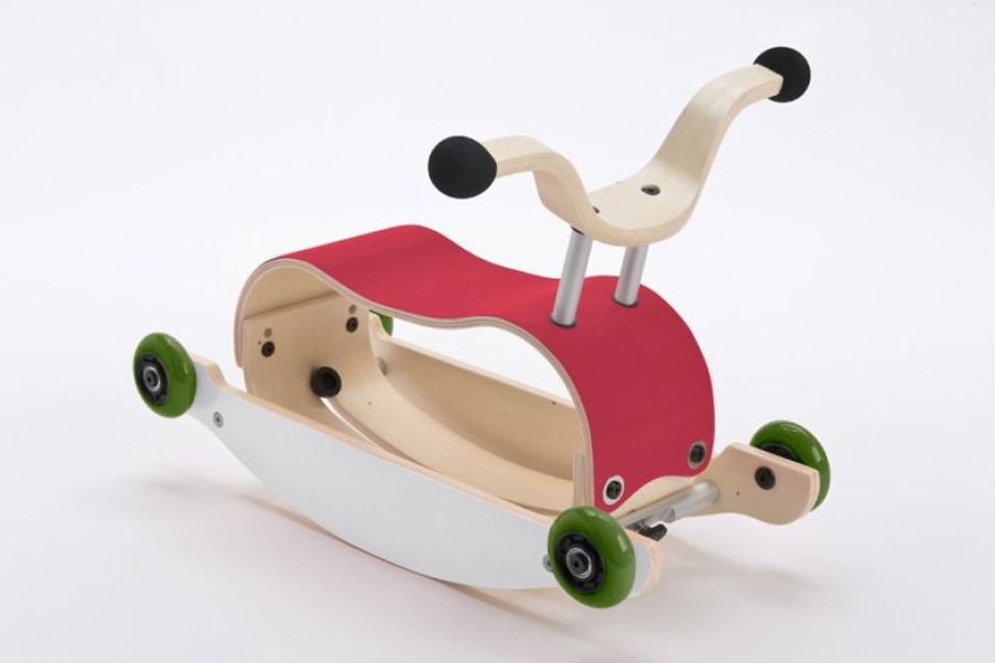 Wishbone Design Studio Mini Flip - Juego De 4 Ruedas - Verde - Wishbone Design Studio | Transportistas