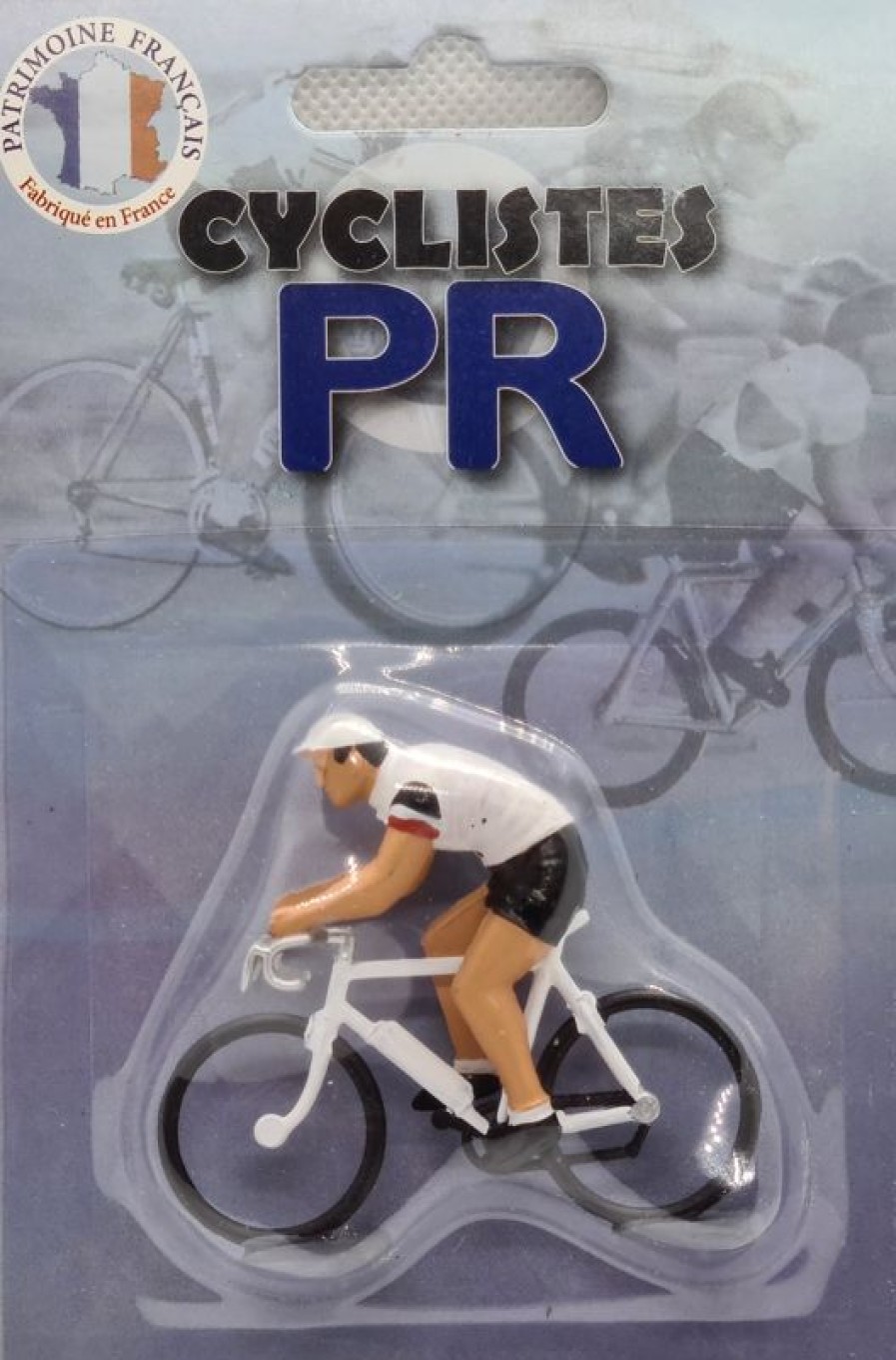 Fonderie Roger Figurita Ciclista D Maillot Sprint Blanco Azul Mangas Rojas - Fonderie Roger | Ciclistas En Miniatura