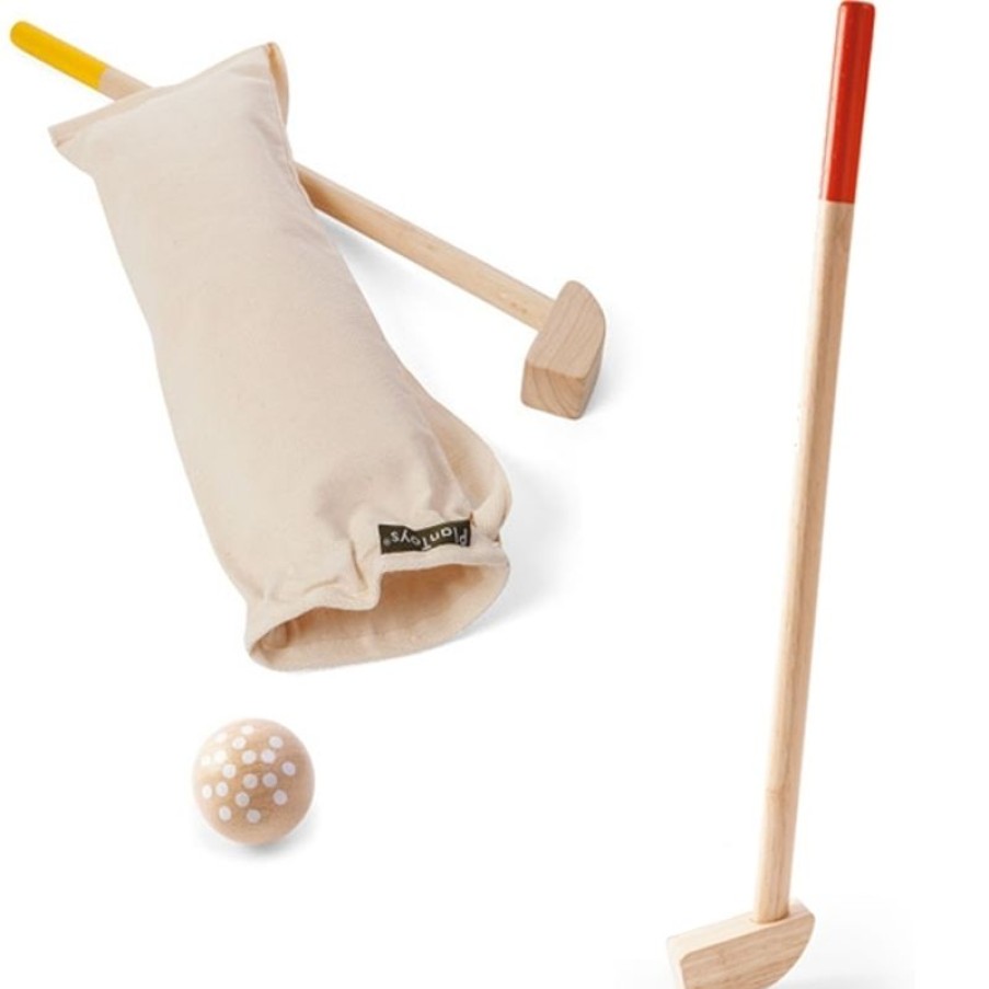 Plan Toys Mini Golf Doble - Plan Toys | Bolos, Petanca Y Croquet