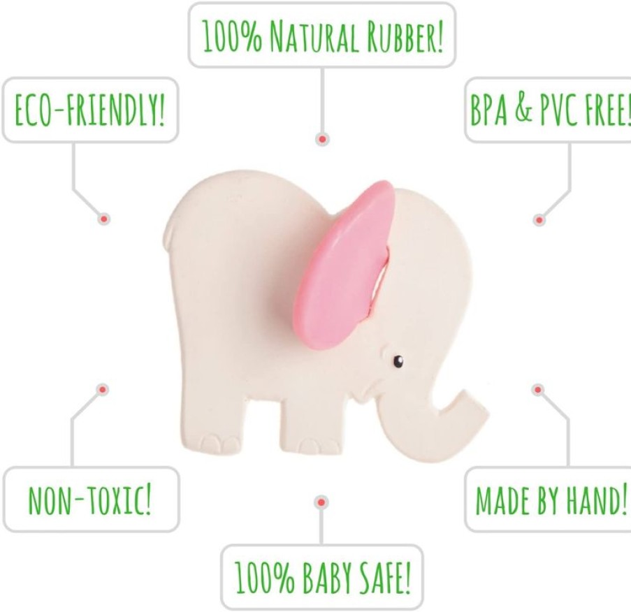 Lanco Toys Elefante Rosa Para La Denticion - Lanco Toys | Cascabeles