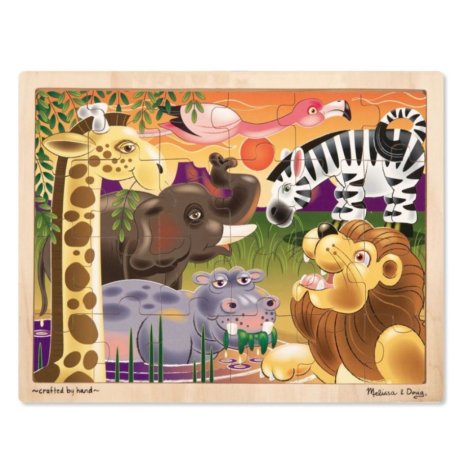 Melissa & Doug Puzzle De Las Llanuras Africanas - Melissa & Doug | Puzzles De 20 A 48 Piezas