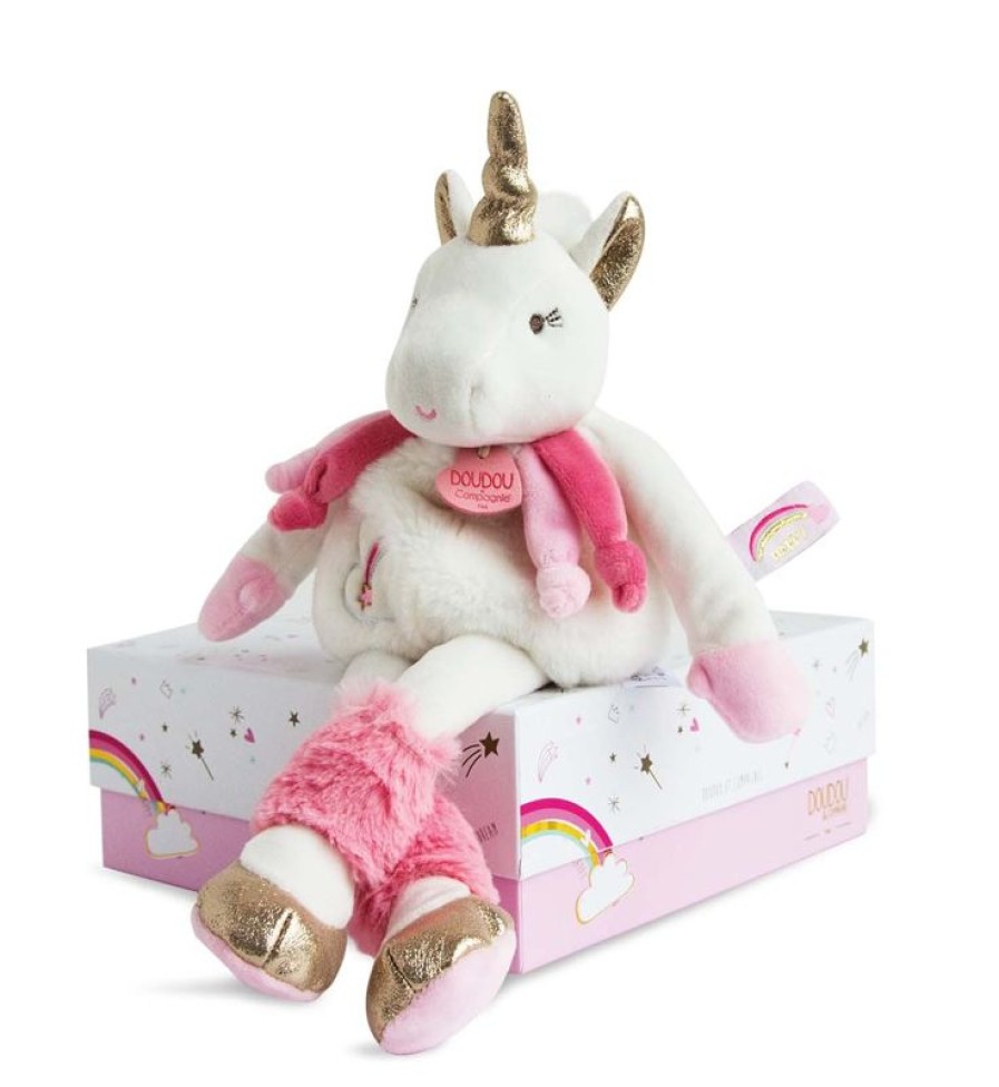 Doudou et Compagnie Lucie El Unicornio De Peluche 22 Cm - Doudou Et Compagnie | Doudous