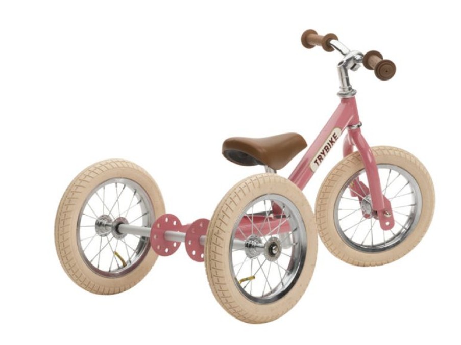 Trybike Trybike Draisienne 2 En 1 Rosa - Trybike | Draisiennes Y Bicicletas De Madera