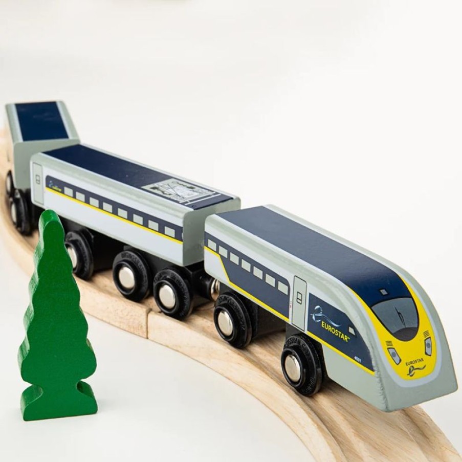 Bigjigs Toys Tren Eurostar E320 - Bigjigs Toys | Locomotoras, Vagones Y Trenes Brio