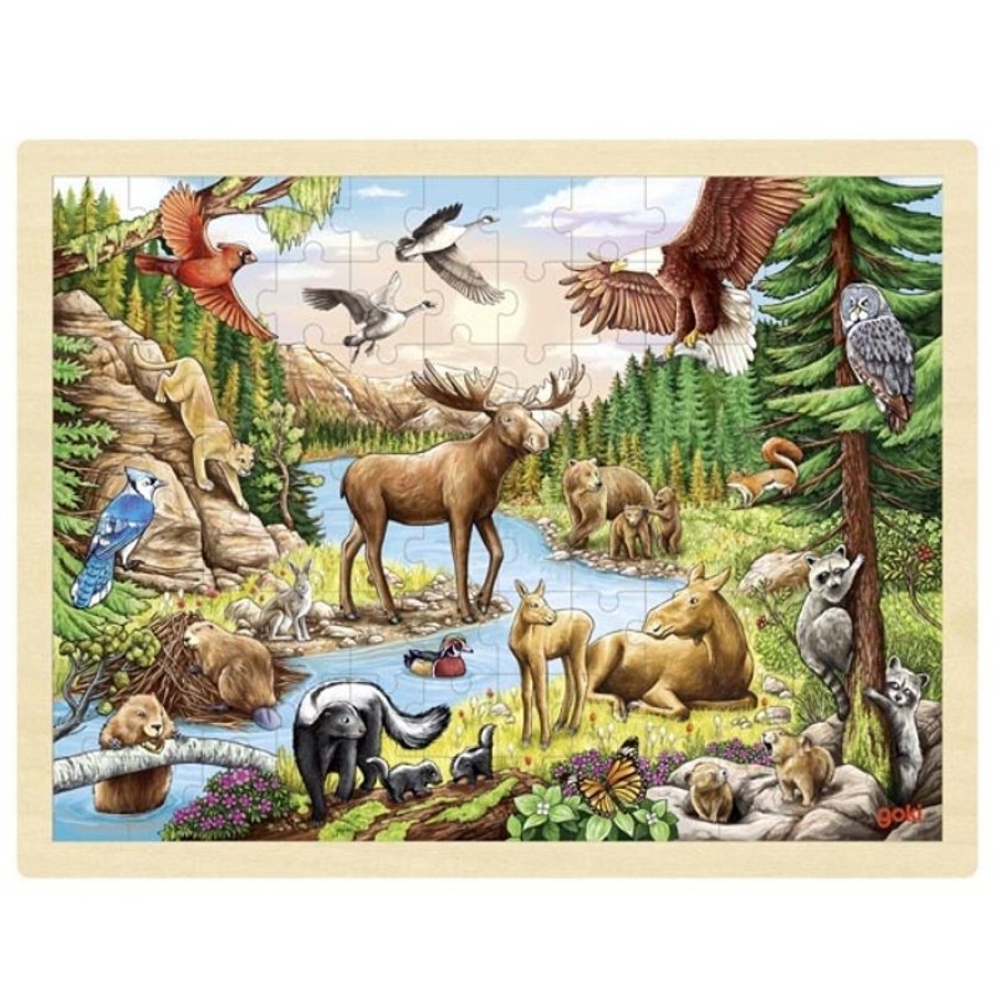 Goki Puzzle De Animales De America Del Norte - Goki | Puzzles De 100 A 200 Piezas