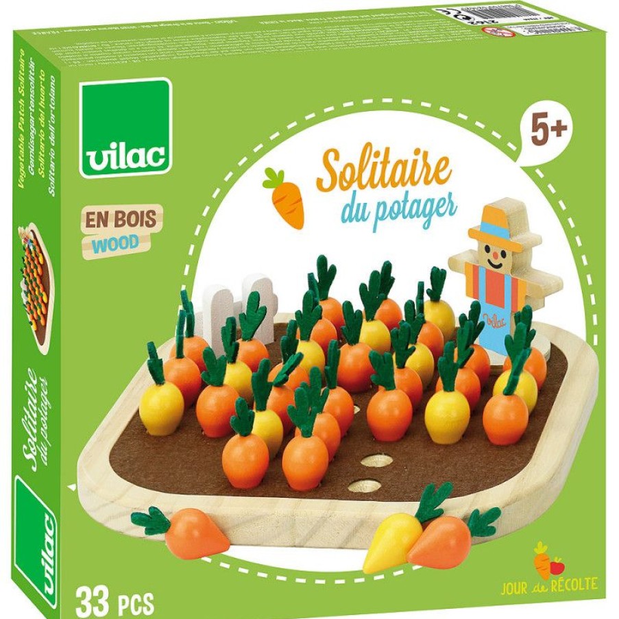 Vilac Solitaire Du Potager - Vilac | Juegos De Puzzle, Estrategia Y Logica