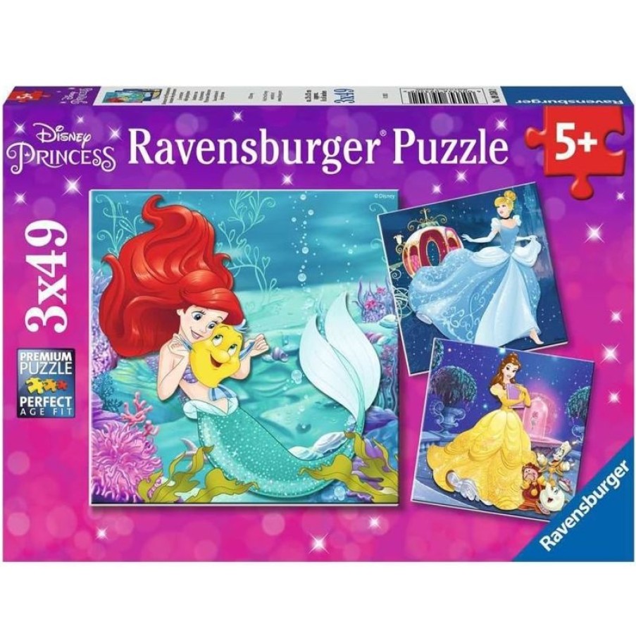 Ravensburger Puzzle Aventura De Princesas De Disney 3X49 Pcs - Ravensburger | Puzzles De 20 A 48 Piezas